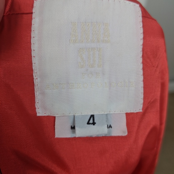 Anna Sui for Anthro 100% silk dress size 4 - Picture 6 of 8